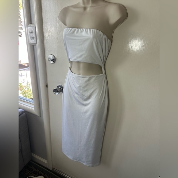 Superdown Cream Strapless Dress size small - Picture 1 of 5